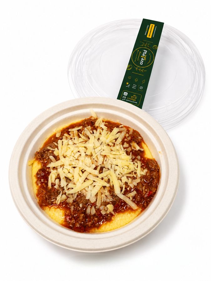 Polenta con boloñesa